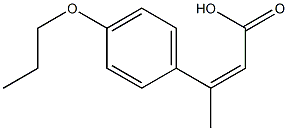 3-(4-propoxyphenyl)but-2-enoic acid