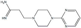 3-(4-pyrimidin-2-ylpiperazin-1-yl)propanimidamide Struktur