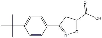 3-(4-tert-butylphenyl)-4,5-dihydro-1,2-oxazole-5-carboxylic acid Structure