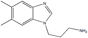 3-(5,6-dimethyl-1H-1,3-benzodiazol-1-yl)propan-1-amine 化学構造式