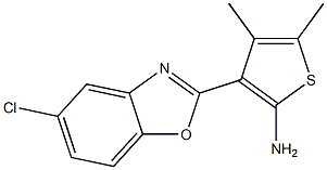 3-(5-chloro-1,3-benzoxazol-2-yl)-4,5-dimethylthiophen-2-amine|