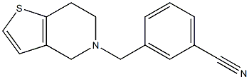 3-(6,7-dihydrothieno[3,2-c]pyridin-5(4H)-ylmethyl)benzonitrile 化学構造式