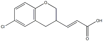 3-(6-chloro-3,4-dihydro-2H-chromen-3-yl)acrylic acid|