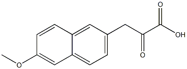 3-(6-methoxy-2-naphthyl)-2-oxopropanoic acid,,结构式