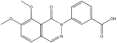 3-(7,8-dimethoxy-1-oxophthalazin-2(1H)-yl)benzoic acid Structure