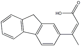 3-(9H-fluoren-2-yl)but-2-enoic acid,,结构式