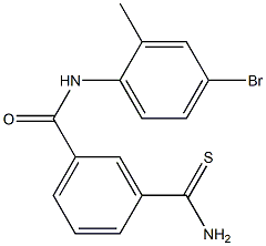 3-(aminocarbonothioyl)-N-(4-bromo-2-methylphenyl)benzamide