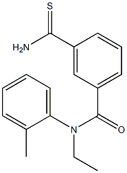 3-(aminocarbonothioyl)-N-ethyl-N-(2-methylphenyl)benzamide