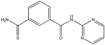 3-(aminocarbonothioyl)-N-pyrimidin-2-ylbenzamide Structure