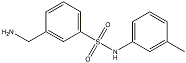 3-(aminomethyl)-N-(3-methylphenyl)benzenesulfonamide