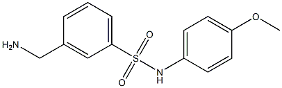 3-(aminomethyl)-N-(4-methoxyphenyl)benzenesulfonamide