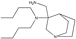 3-(aminomethyl)-N,N-dibutyl-1-azabicyclo[2.2.2]octan-3-amine 化学構造式