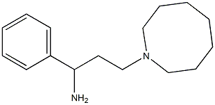 3-(azocan-1-yl)-1-phenylpropan-1-amine 结构式