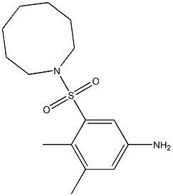 3-(azocane-1-sulfonyl)-4,5-dimethylaniline,,结构式