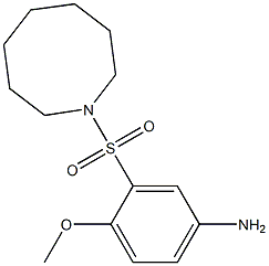 3-(azocane-1-sulfonyl)-4-methoxyaniline Structure