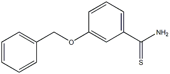 3-(benzyloxy)benzenecarbothioamide,,结构式