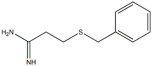 3-(benzylsulfanyl)propanimidamide Struktur