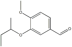 3-(butan-2-yloxy)-4-methoxybenzaldehyde,,结构式