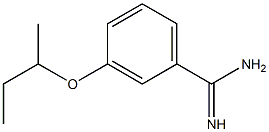 3-(butan-2-yloxy)benzene-1-carboximidamide Structure