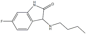 3-(butylamino)-6-fluoro-2,3-dihydro-1H-indol-2-one 结构式