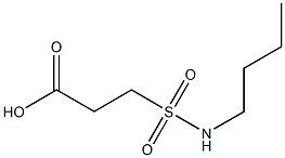 3-(butylsulfamoyl)propanoic acid,,结构式