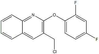 3-(chloromethyl)-2-(2,4-difluorophenoxy)quinoline Structure