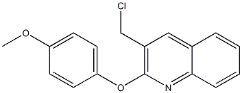 3-(chloromethyl)-2-(4-methoxyphenoxy)quinoline Structure