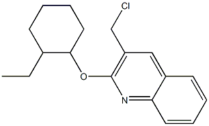 3-(chloromethyl)-2-[(2-ethylcyclohexyl)oxy]quinoline Struktur