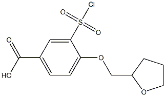  3-(chlorosulfonyl)-4-(tetrahydrofuran-2-ylmethoxy)benzoic acid