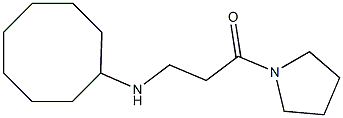 3-(cyclooctylamino)-1-(pyrrolidin-1-yl)propan-1-one,,结构式