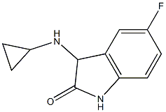 3-(cyclopropylamino)-5-fluoro-2,3-dihydro-1H-indol-2-one,,结构式