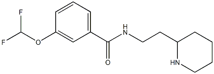3-(difluoromethoxy)-N-[2-(piperidin-2-yl)ethyl]benzamide