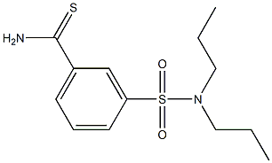 3-(dipropylsulfamoyl)benzene-1-carbothioamide Structure