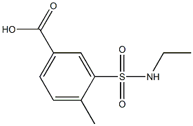 3-(ethylsulfamoyl)-4-methylbenzoic acid Structure