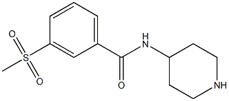 3-(methylsulfonyl)-N-piperidin-4-ylbenzamide Structure