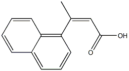 3-(naphthalen-1-yl)but-2-enoic acid Structure