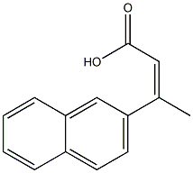 3-(naphthalen-2-yl)but-2-enoic acid Structure