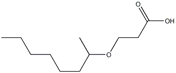 3-(octan-2-yloxy)propanoic acid Structure