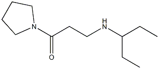 3-(pentan-3-ylamino)-1-(pyrrolidin-1-yl)propan-1-one