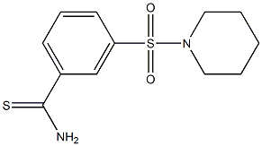 3-(piperidin-1-ylsulfonyl)benzenecarbothioamide 结构式