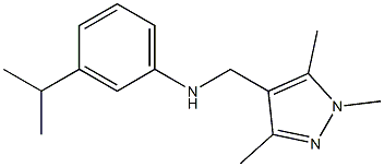 3-(propan-2-yl)-N-[(1,3,5-trimethyl-1H-pyrazol-4-yl)methyl]aniline