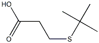 3-(tert-butylsulfanyl)propanoic acid Struktur