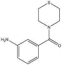 3-(thiomorpholin-4-ylcarbonyl)aniline 结构式