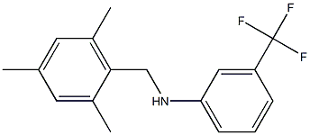 3-(trifluoromethyl)-N-[(2,4,6-trimethylphenyl)methyl]aniline