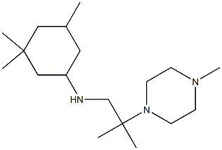 3,3,5-trimethyl-N-[2-methyl-2-(4-methylpiperazin-1-yl)propyl]cyclohexan-1-amine Structure