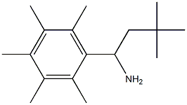 3,3-dimethyl-1-(2,3,4,5,6-pentamethylphenyl)butan-1-amine Struktur