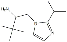 3,3-dimethyl-1-[2-(propan-2-yl)-1H-imidazol-1-yl]butan-2-amine,,结构式