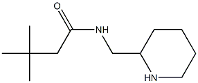 3,3-dimethyl-N-(piperidin-2-ylmethyl)butanamide Structure