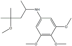 3,4,5-trimethoxy-N-(4-methoxy-4-methylpentan-2-yl)aniline 结构式