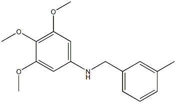 3,4,5-trimethoxy-N-[(3-methylphenyl)methyl]aniline